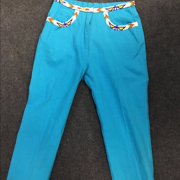 AZTEC Beaded Waist & pocket cropped - Picture 5 of 5